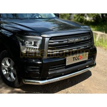 Защита передняя нижняя (с ДХО) 76,1 мм ТСС для Haval H5 2024-