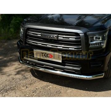 Защита передняя нижняя (с ДХО) 76,1 мм ТСС для Haval H5 2024-