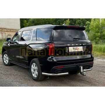 Защита задняя (уголки) 76,1 мм ТСС для Haval H5 2024-