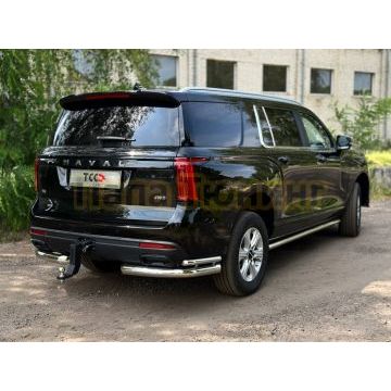 Фаркоп (Black надпись Haval, шар E нерж.) ТСС для Haval H5 2024-