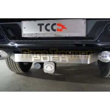 Фаркоп (надпись POER, шар E нерж.) ТСС для Great Wall POER 2021-2024 / 2025-