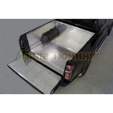 Защитный алюминиевый вкладыш в кузов автомобиля (комплект) ТСС для Great Wall POER 2021-2024 / 2025-