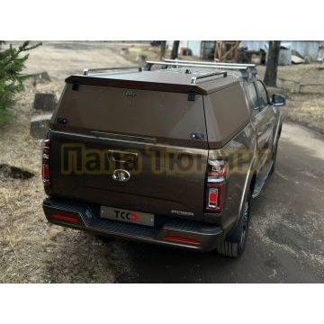 Рейлинг на крышу кунга (комплект Premium) ТСС для Great Wall POER 2021-2024 / 2025-