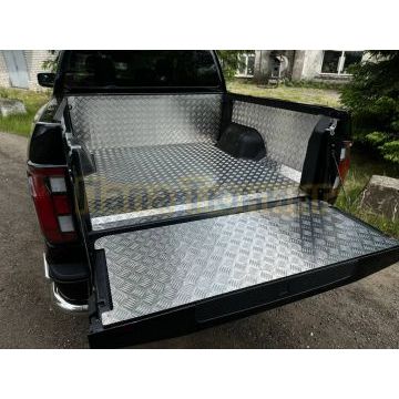 Защитный алюминиевый вкладыш в кузов автомобиля (комплект) ТСС для Foton Tunland V7 2024-