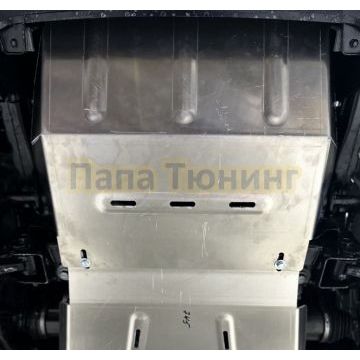 Защита радиатора (алюминий) 4мм ТСС для Foton Tunland V7 2024-
