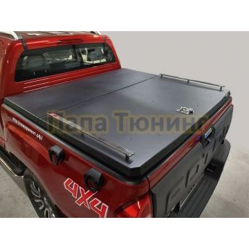Рейлинги на крышку кузова (комплект Premium) 4шт ТСС для Foton Tunland V7 2024-