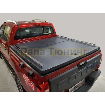 Рейлинг длинный на крышку кузова (комплект Premium) 2шт. ТСС для Foton Tunland V7 2024-