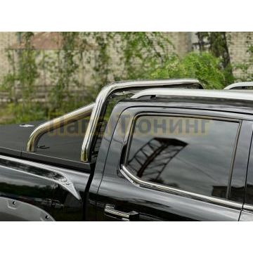 Защита кузова и заднего стекла (для крышки без надписи) 76,1 мм ТСС для Foton Tunland V7 2024-