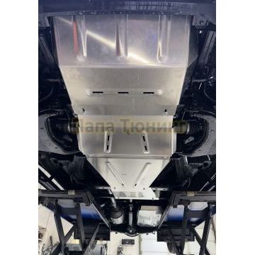 Защиты комплект (алюминий) 4мм  (радиатор, картер, акпп, рк, бак) ТСС для Foton Tunland V7 2024-