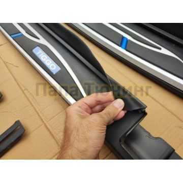 Пороги OEM Style для Chery Tiggo 8 Pro 2021-
