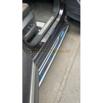 Пороги OEM Style для Chery Tiggo 8 Pro 2021-