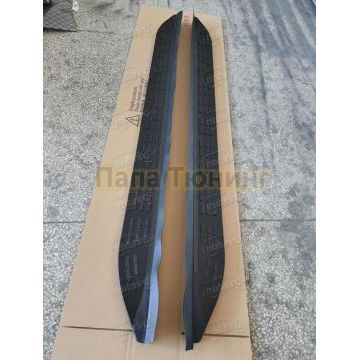 Пороги OEM Style черные для GAC GS8 2021-