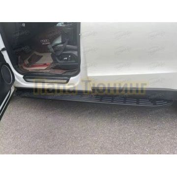 Пороги OEM Style черные для GAC GS8 2021-