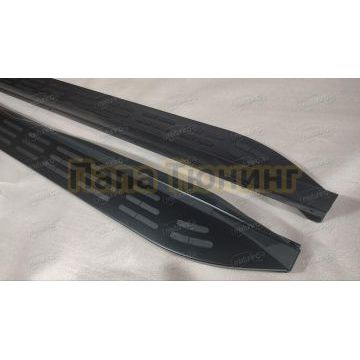 Пороги OEM Style черные для GAC GS8 2021-