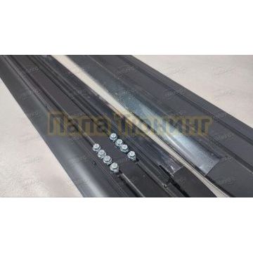 Пороги OEM Style черные для GAC GS8 2021-