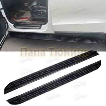 Пороги OEM Style черные для GAC GS8 2021-