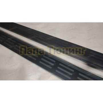 Пороги OEM Style черные для GAC GS8 2021-