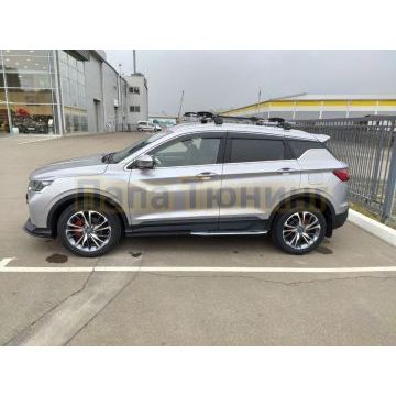 Пороги OEM Style для Geely Coolray 2019-