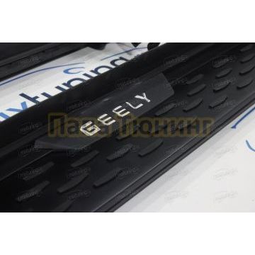 Пороги OEM Style для Geely Monjaro 2021-