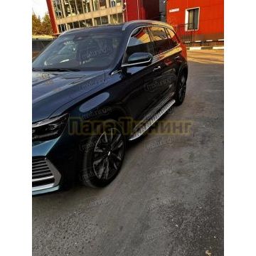 Пороги OEM Style для Geely Monjaro 2021-