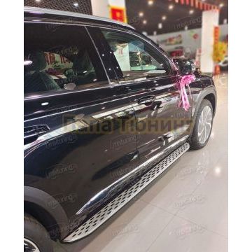 Пороги OEM Style для Geely Monjaro 2021-