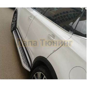 Пороги OEM Style для Geely Tugella 2020-