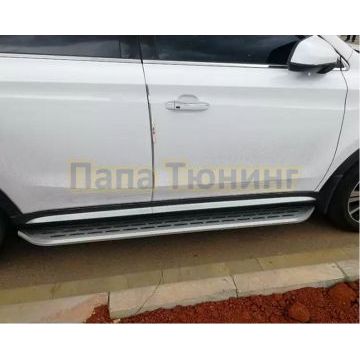 Пороги OEM Style для Geely Tugella 2020-