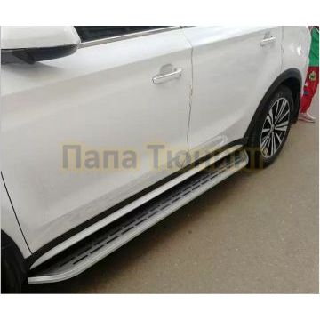 Пороги OEM Style для Geely Tugella 2020-