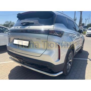 Защита заднего бампера угловая большая Папа Тюнинг d60 для Chery Tiggo 7L 2025-