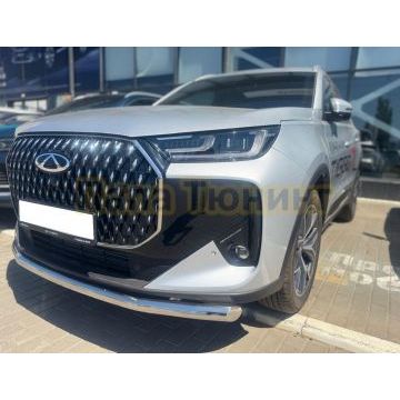 Защита переднего бампера  Папа Тюнинг d60 для Chery Tiggo 7L 2025-