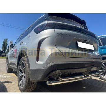 Защита заднего бампера двойная Папа Тюнинг d60/42 для Chery Tiggo 7L 2025-