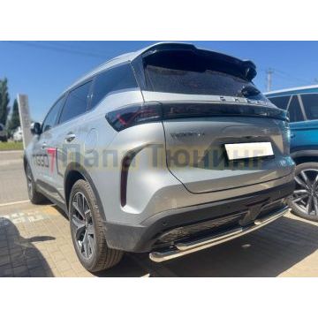 Защита заднего бампера двойная Папа Тюнинг d60/42 для Chery Tiggo 7L 2025-