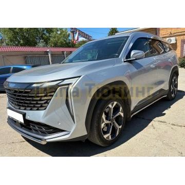 Защита штатного порога Папа Тюнинг d42 для Geely Atlas 2023-