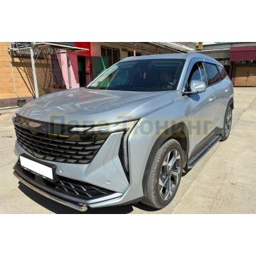 Защита заднего бампера  Папа Тюнинг d42 для Geely Atlas 2023-