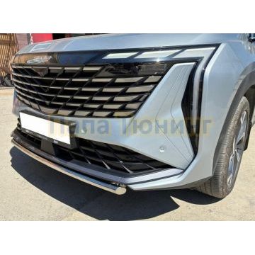 Защита переднего бампера  Папа Тюнинг d42 для Geely Atlas 2023-