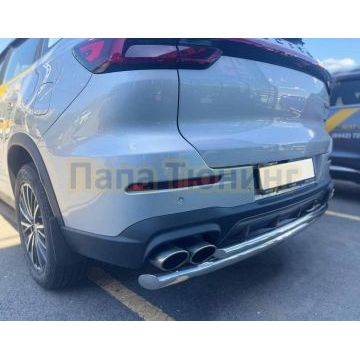 Защита заднего бампера двойная Папа Тюнинг d60/42 для XCITE X-Cross 8 2025-