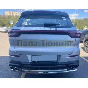 Защита заднего бампера двойная Папа Тюнинг d60/42 для XCITE X-Cross 8 2025-