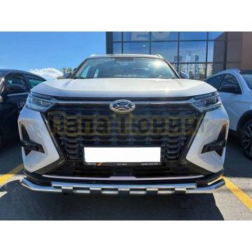 Защита переднего бампера двойная с перемычками Папа Тюнинг d60/42 для XCITE X-Cross 8 2025-