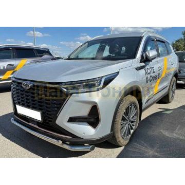 Защита переднего бампера двойная Папа Тюнинг d60/42 для XCITE X-Cross 8 2025-