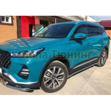 Защита штатного порога труба Папа Тюнинг d60 для XCITE X-Cross 7 2024-