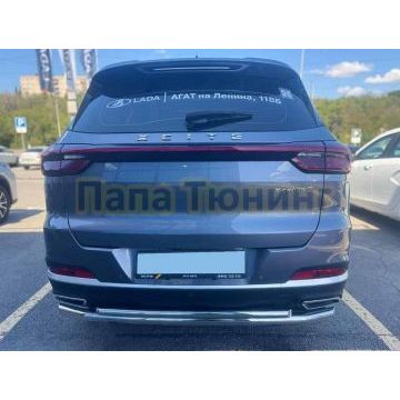 Защита заднего бампера двойная Папа Тюнинг d60/42 для XCITE X-Cross 7 2024-