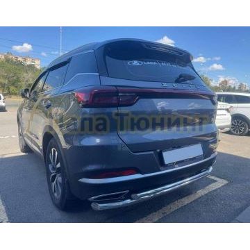 Защита заднего бампера двойная Папа Тюнинг d60/42 для XCITE X-Cross 7 2024-