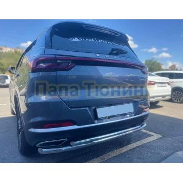 Защита заднего бампера двойная Папа Тюнинг d60/42 для XCITE X-Cross 7 2024-