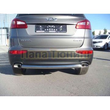 Защита заднего бампера d60 для Chery Tiggo 5 2014-2016