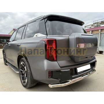 Защита заднего бампера  двойная  Папа Тюнинг d60/42 для GAC GS8 2025-