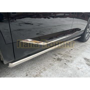 Защита штатного порога труба Папа Тюнинг d53 для GAC GS8 2025-