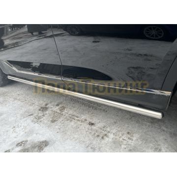 Защита штатного порога труба Папа Тюнинг d53 для GAC GS8 2025-