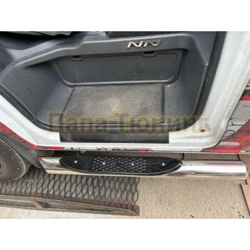 Пороги труба с проступью Папа Тюнинг d76 для ГАЗель Next NN 2021-