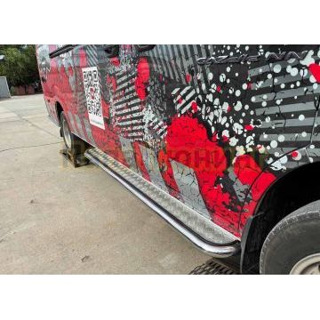 Цельнометаллическая, длин. база. Порог с накладн. листом (пассажирская сторона) Папа Тюнинг d53 для ГАЗель Next NN 2021-