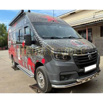 Цельнометаллическая, длин. база. Порог с накладн. листом (пассажирская сторона) Папа Тюнинг d53 для ГАЗель Next NN 2021-